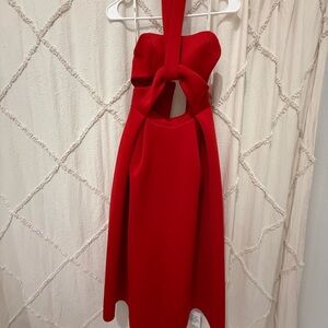 ASOS Vibrant Red Backless Dress
